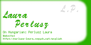 laura perlusz business card